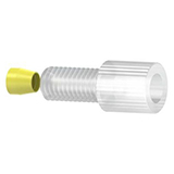 Flangeless Fitting Tefzel (ETFE) Natural, 1/4-28 Flat-Bottom, for 1/8" OD, pk.10